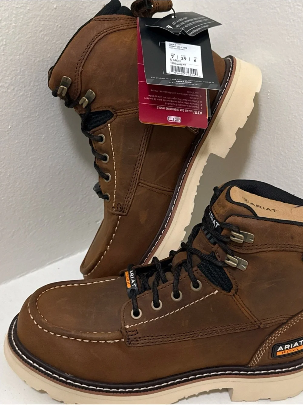 Ariat Lace-Up Work Rebar Lift Boots Slip-resistant waterproof electrical hazard
